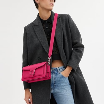 Coach Quilted Tabby Shoulder Bag 26 Dragonfruit for Women