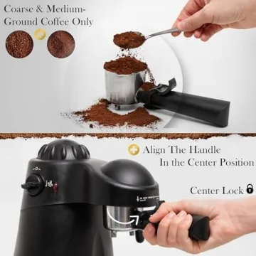 Mixpresso Espresso Maker with Steam Wand for Perfect Coffees