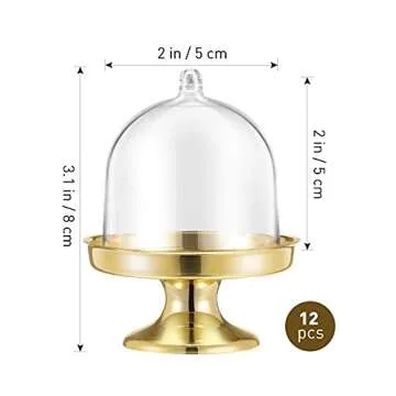 Elegant 12pcs Mini Cake Stand Set for Parties & Events