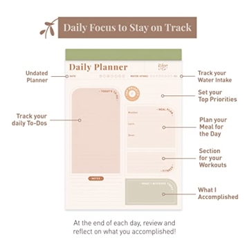 Riley's Undated To Do List Planner Pad for All Ages