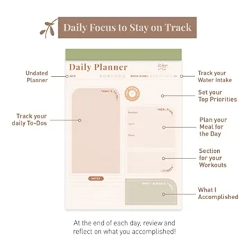 Riley's Undated To Do List Planner Pad for All Ages