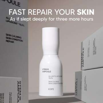 IOPE STEM III Face Serum - Anti-aging Facial Ampoule with Liposome & Niacinamide, Dermatologically Tested for Daily Hydrating and Firming, Fine Lines Wrinkle Care, Korean Skincare, 1.69 Fl Oz