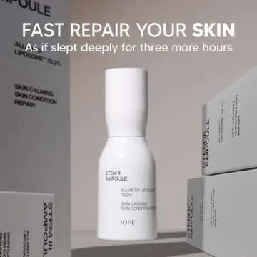 IOPE STEM III Face Serum - Anti-aging Facial Ampoule with Liposome & Niacinamide, Dermatologically Tested for Daily Hydrating and Firming, Fine Lines Wrinkle Care, Korean Skincare, 1.69 Fl Oz