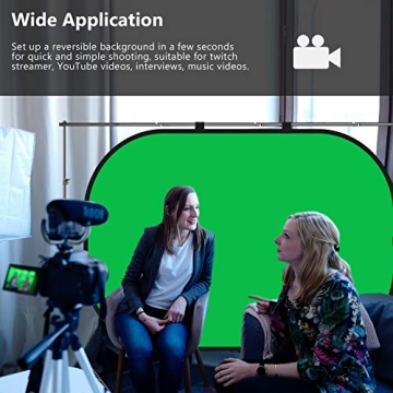 NEEWER Double Sided Green & Blue Backdrop, 2 in 1