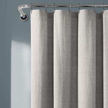 Lush Decor Gray Nantucket Cotton Tassel Shower Curtain 72x72