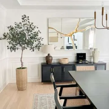 LYERSE 6ft Artificial Eucalyptus Tree for Indoor Decor