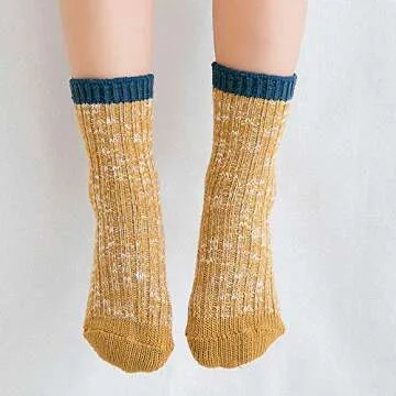 Cozy Baby Toddler Socks - 3 Pairs Thick Cotton Warm