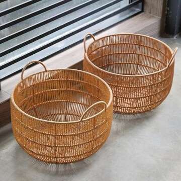 Durable GVVDLW Woven Storage Basket for Home Organization