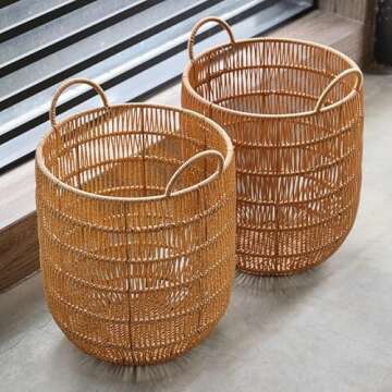 Durable GVVDLW Woven Storage Basket for Home Organization
