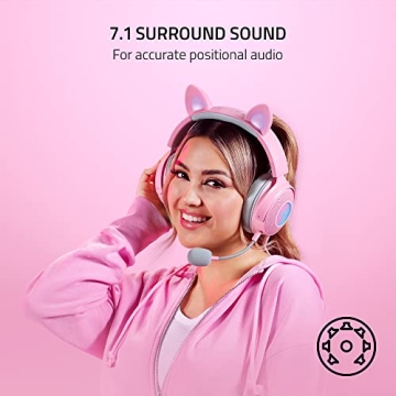 Razer Kraken Kitty V2 Pro Wired RGB Headset for Gamers