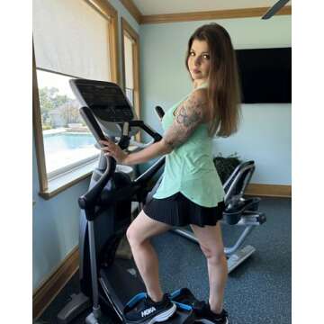 G4Free Sleeveless Workout Shirts Women Loose Athletic Long Tank Lightweight Gym Activewear Summer Yoga Pilates Tops (Mint,L)