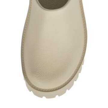 Jeffrey Campbell Womens Slip On Lugged Sole Clogs Ivory 9 Medium (B,M)