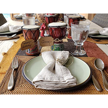 Djembe Drum for Unique Music Gifts - 8 Inch Elephant Design