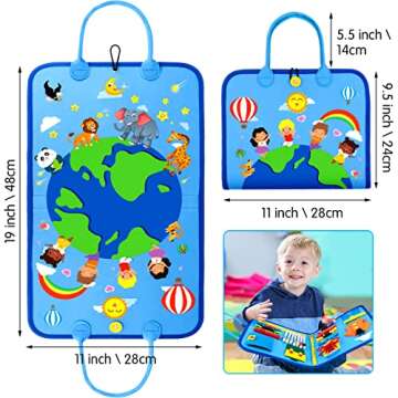 Airyard Montessori Busy Board - 7-in-1 Educational Toy