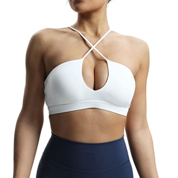 Aoxjox Women's Deep V Sports Bras for Active Lifestyle