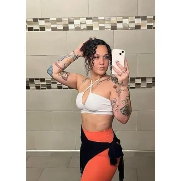 Aoxjox Women's Deep V Sports Bras for Active Lifestyle