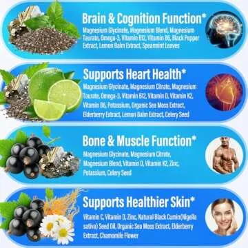 1150mg Liquid Magnesium Glycinate with Omega-3 & Vitamins