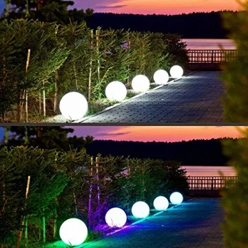 Borelor LED Ball Light 16 Colors Rechargeable Remote Control