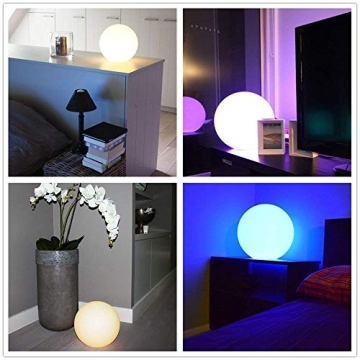 Borelor LED Ball Light 16 Colors Rechargeable Remote Control