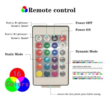 Borelor LED Ball Light 16 Colors Rechargeable Remote Control