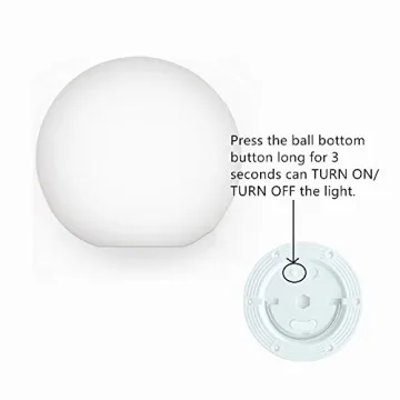 Borelor LED Ball Light 16 Colors Rechargeable Remote Control