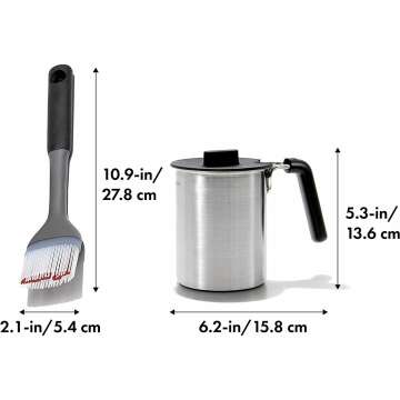 OXO Good Grips Basting Pot & Brush for Grilling