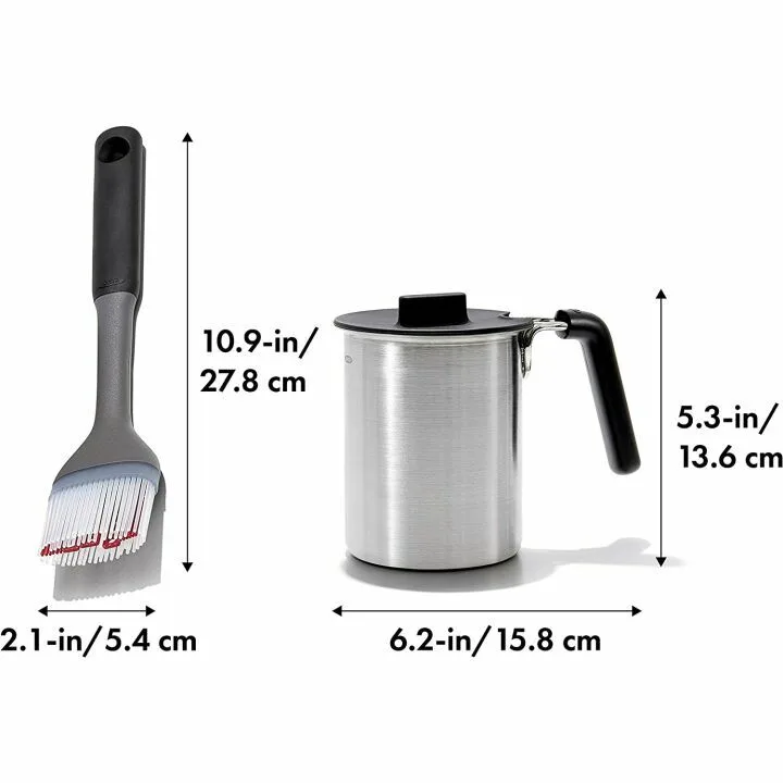 OXO Good Grips Basting Pot & Brush for Grilling