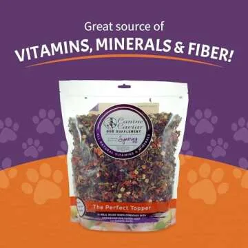 Canine Caviar - Synergy Dehydrated Vegetable Mix, Dog Food Topper, Dehydrated Dog Food, Supplements & Vitamins, Gluten-Free (2.5 Pounds)