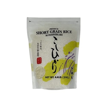 Shirakiku Uncooked  Koshihikari Rice - Premium Sweet Sticky Sushi Rice, 4.4lbs