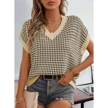 Dokotoo Fashion Casual Summer V Neck Tops for Women
