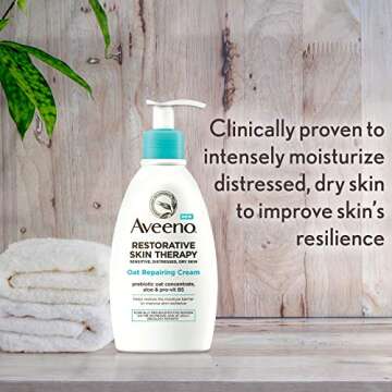Aveeno Oat Repairing Moisturizing Cream - 12 oz for Sensitive Skin