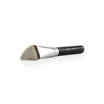 Sigma Beauty F87 Edge Kabuki Brush – Kabuki Foundation Brush with Angled Edge for Controlled Application, Kabuki Makeup Brush for Liquid, Cream, and Powder Products (1 Brush)