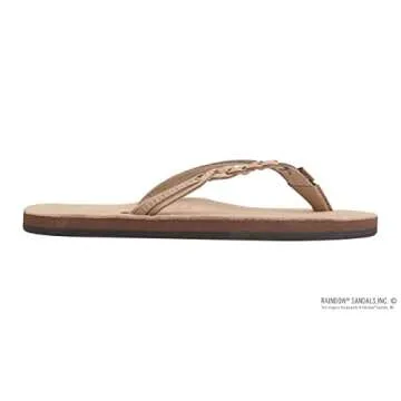 Rainbow Women's Sierra Brown Flirty Braidy Flip-Flops