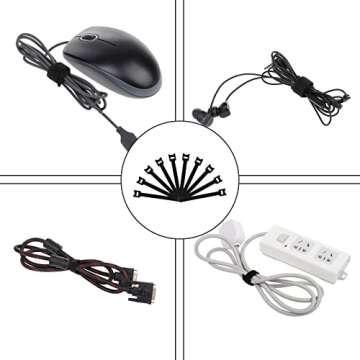 FABROK Cable Management Box with 10 Cable Ties, Cable Organizer Box for Power Strips, Surge Protectors, Chargers, Adapters, TV Computer Wires Cable Hider Organizer Box for Home/Office (Large/White)