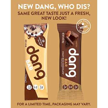 Dang Keto Bar | Crazy Rich Chocolate | 12 Pack | Keto Certified, Vegan, Low Carb, Low Sugar, Plant Based, Non GMO, Gluten Free Snacks | 4g Net Carbs, 9g Protein, No Added Sugars