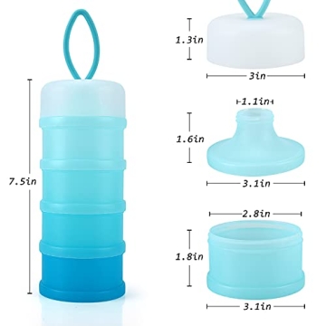 Accmor Stackable Baby Formula Dispenser Perfect for Travel