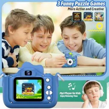 Dwfit Upgrade Selfie Kids Camera for Ages 3-12, Fun Gift