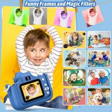 Dwfit Upgrade Selfie Kids Camera for Ages 3-12, Fun Gift