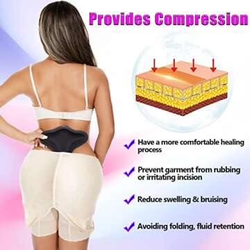 Lipo Foam Back Board, BBL Lumbar Molder, Lipo Board Post Surgery, BBL Post Surgery Supplies, Back Compression Lipo Foam Board, Tabla Moldeadora for BBL & Liposuction Post Surgery Recovery(Black)