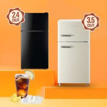 Compact DEMULLER 2.4 Cu.ft Mini Fridge with Freezer
