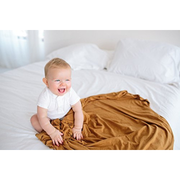 Copper Pearl Swaddle Blanket - Large Soft Stretchy Design