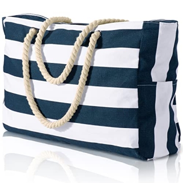 Becokan Waterproof Beach Tote Bag - Spacious, Durable & Stylish