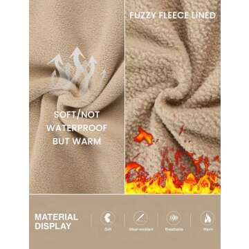 Omoone Women's Fleece Sherpa Sweatpants for Winter Warmth