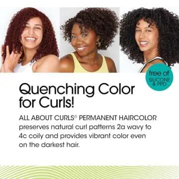 All About Curls 3B Wavy Navy Permanent Hair Color (Prep + Protect Serum & Hair Dye for Curly Hair) - 100% Grey Coverage, Nourished & Radiant Curls