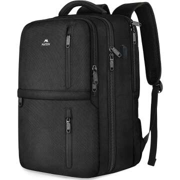 MATEIN Travel Backpack 40L - Water Resistant & Anti-Theft for Laptop