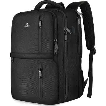 MATEIN Travel Backpack 40L - Water Resistant & Anti-Theft for Laptop