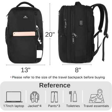 MATEIN 40L Travel Backpack - Flight Approved & Stylish