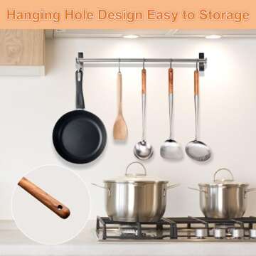 FJNATINH Wok Spatula Ladle Set for Perfect Cooking