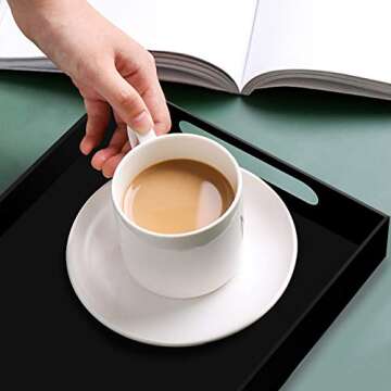 Elegant Tasybox Black Serving Tray for Stylish Occasions