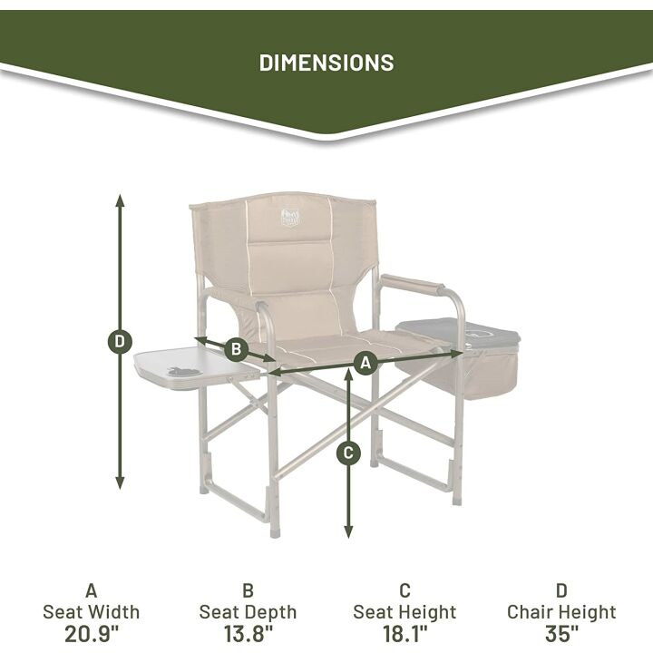 Timber Ridge Laurel Directors Chair for Comfort & Portability